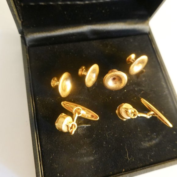 Men's Tuxedo Cufflinks and Studs - Picture 2 of 2